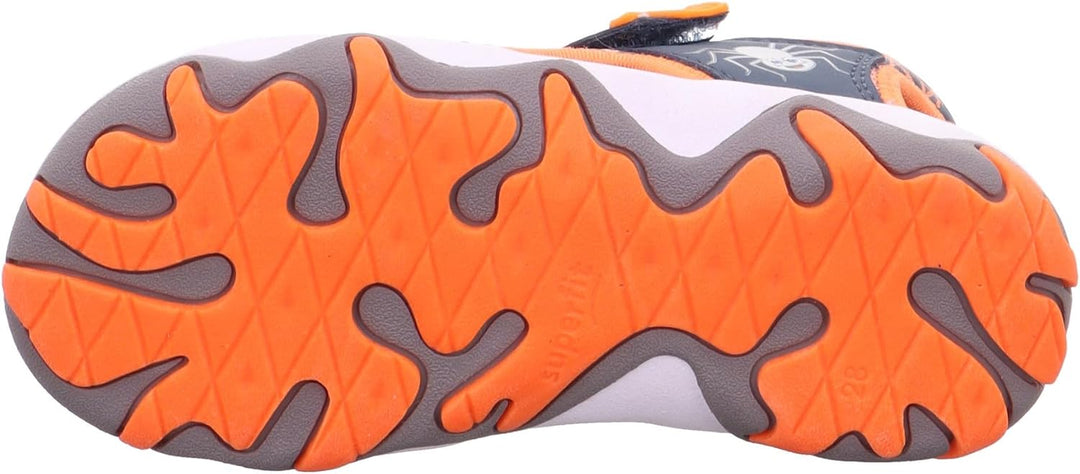 Superfit Jungen MIKE 3.0 Riemchensandalen 25 EU Blau Orange 8020, 25 EU Blau Orange 8020