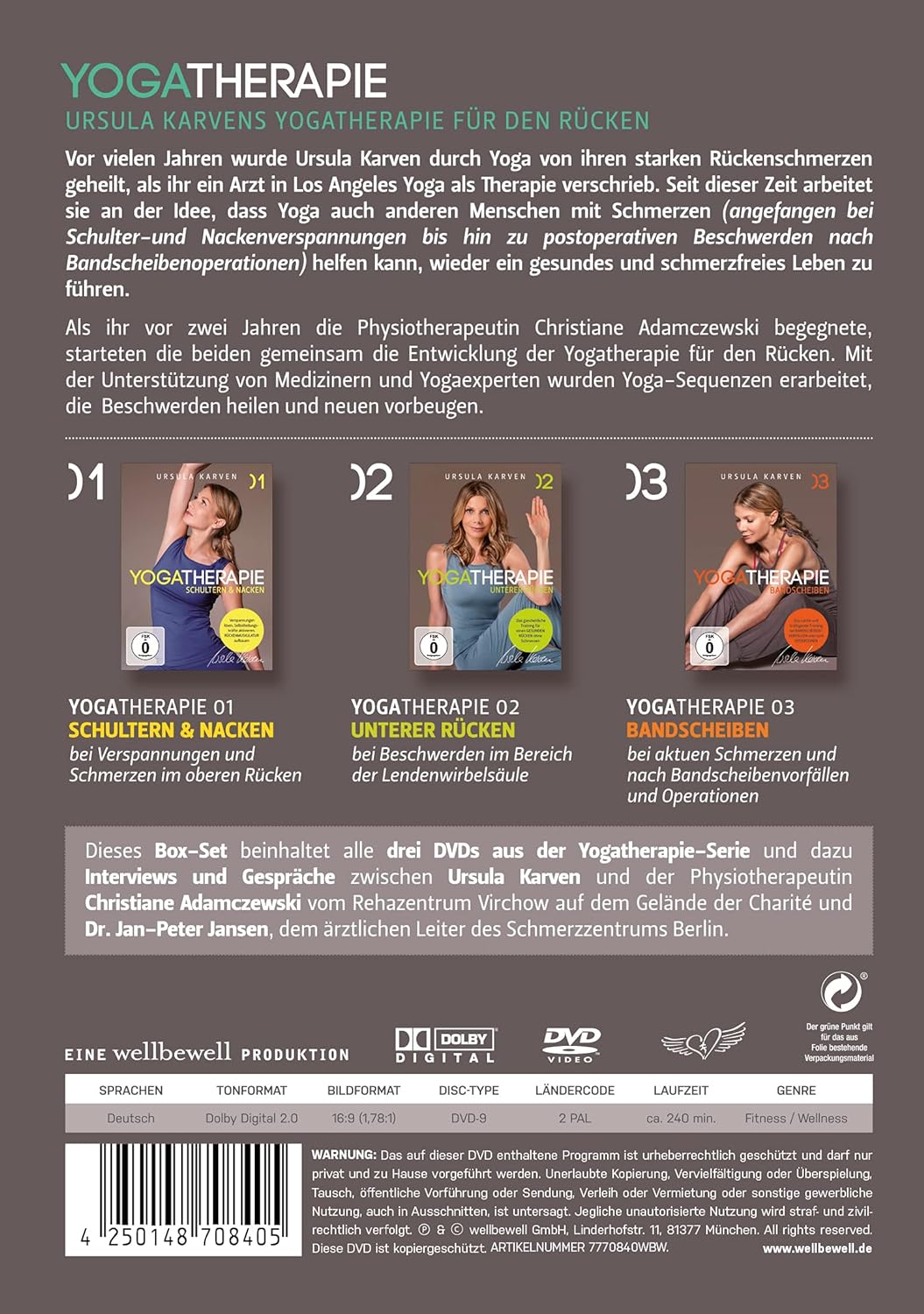 Yogatherapie 1-3 [3 DVDs], DVD
