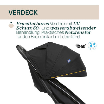 Chicco, Glee, Kinderwagen ab 0 Monate bis 4 Jahre, mit Automatik- und Kompaktverschluss, Ausziehbare