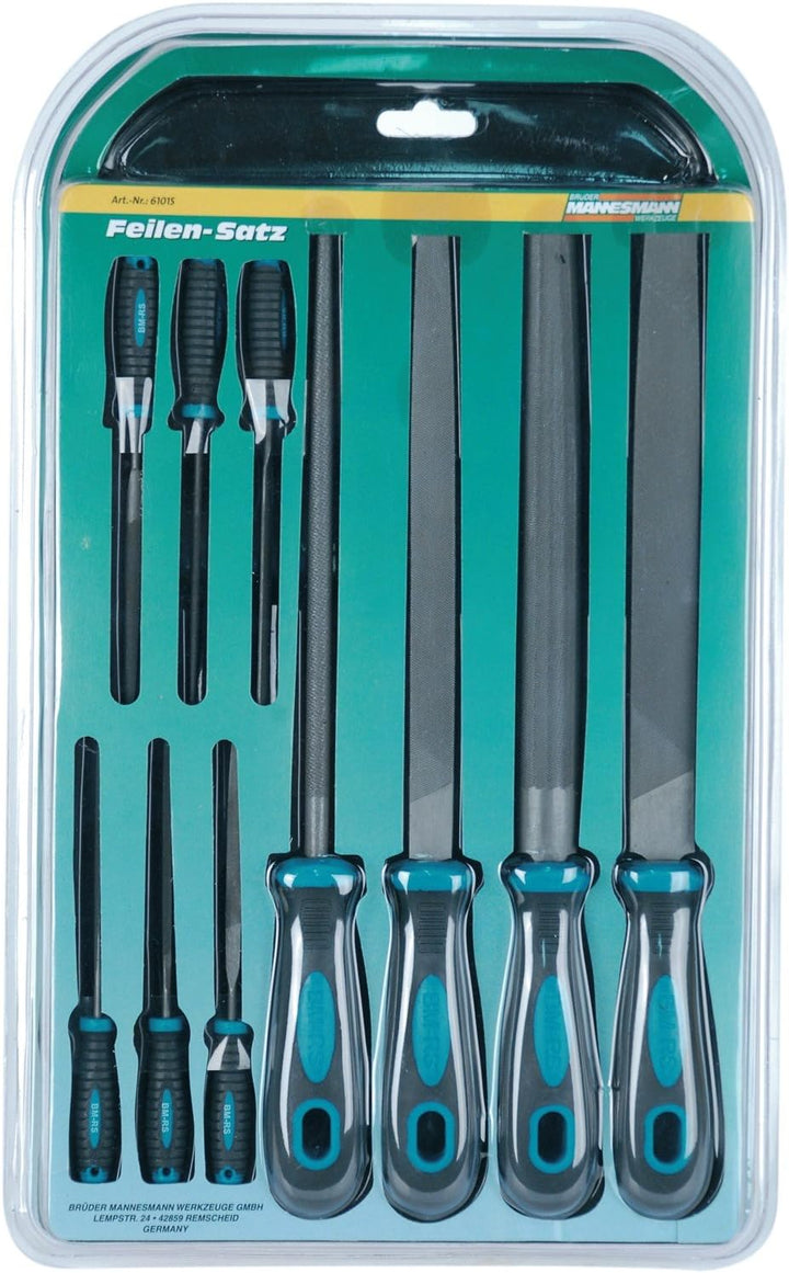 Mannesmann Feilensatz 10-tlg., M61015 Flachdatei, Flachdatei