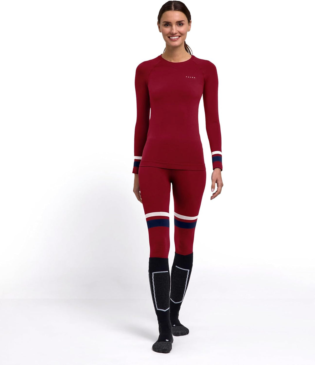 FALKE Damen Maximum Warm Round Neck Funktionsshirt Langarm kalte bis sehr kalte Temperaturen Funktio
