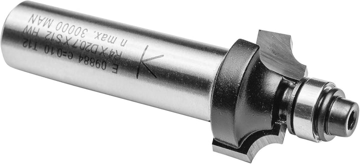 ENT 09884 Viertelstabfräser HW, Schaft (S) 12 mm, Durchmesser (D) 20,7 mm, NL 9,5 mm, R 4 mm, SL 40