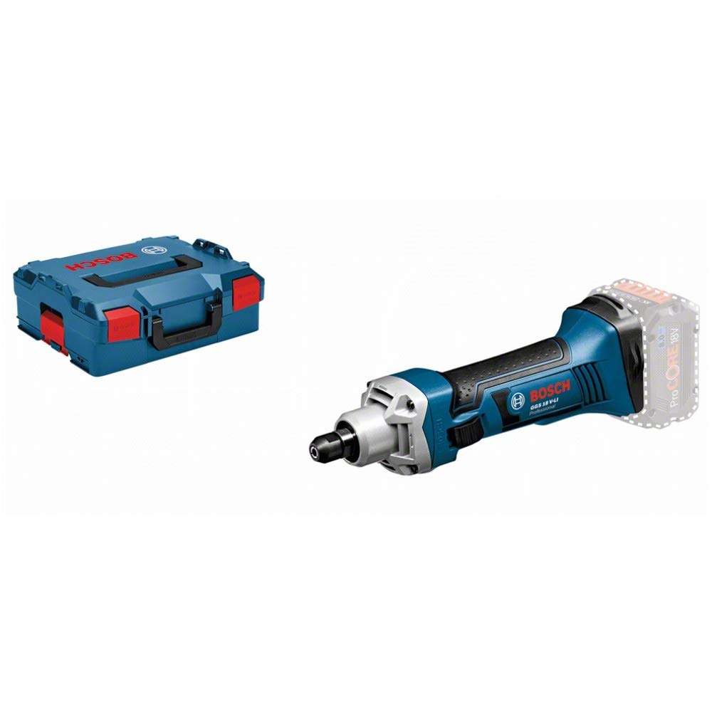 Bosch Professional 18V System Akku Geradschleifer GGS 18 V-LI (Leerlaufdrehzahl 22.000 min-1, ohne A