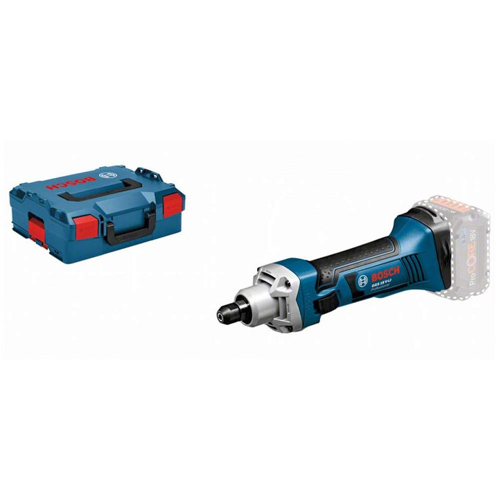 Bosch Professional 18V System Akku Geradschleifer GGS 18 V-LI (Leerlaufdrehzahl 22.000 min-1, ohne A