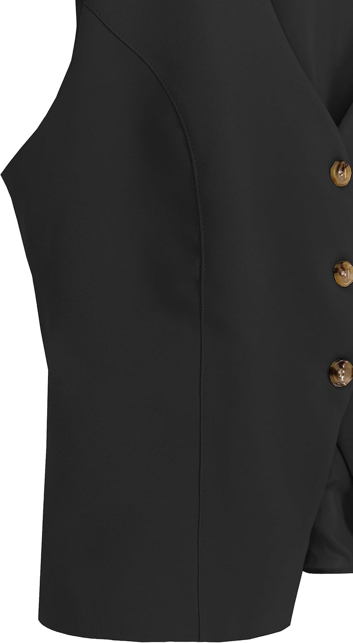 JOPHY & CO. Damenweste mit 3 Knöpfen (Code 7090) L Schwarz, L Schwarz