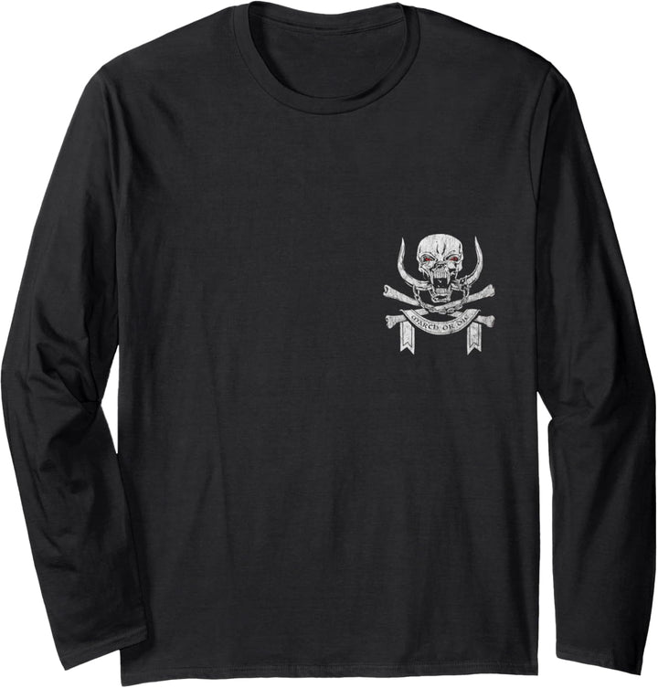 Motörhead – March or Die Cross Bones Front Back Langarmshirt