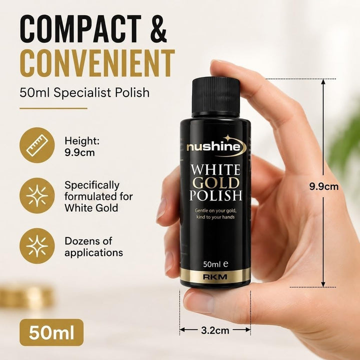 Nushine White Gold Polish 50ml - eco-friendly formulation by Nushine Weissgoldpolitur 50 ml (1er Pac