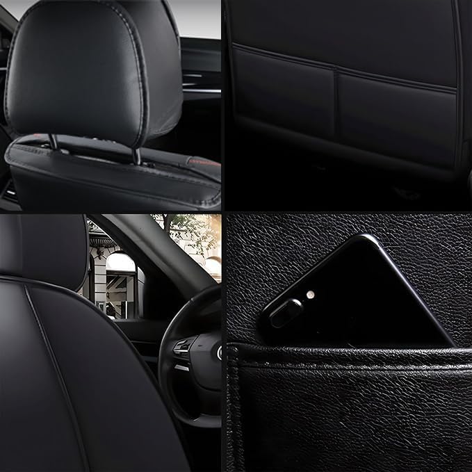 Autositzbezüge Auto Vordersitz 2 Stuck Set Autositzbezüge Leder Universal Set Für Mercedes Benz B-Kl