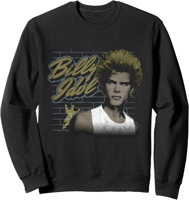 Billy Idol - Spiked Hair Portrait Sweatshirt