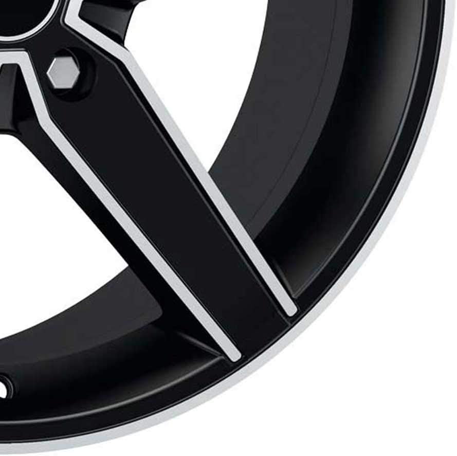 AUTEC Delano Schwarz matt poliert 8,5x20 ET42 5.00x112.00 Hub Bore 70.00 mm - Alu felgen