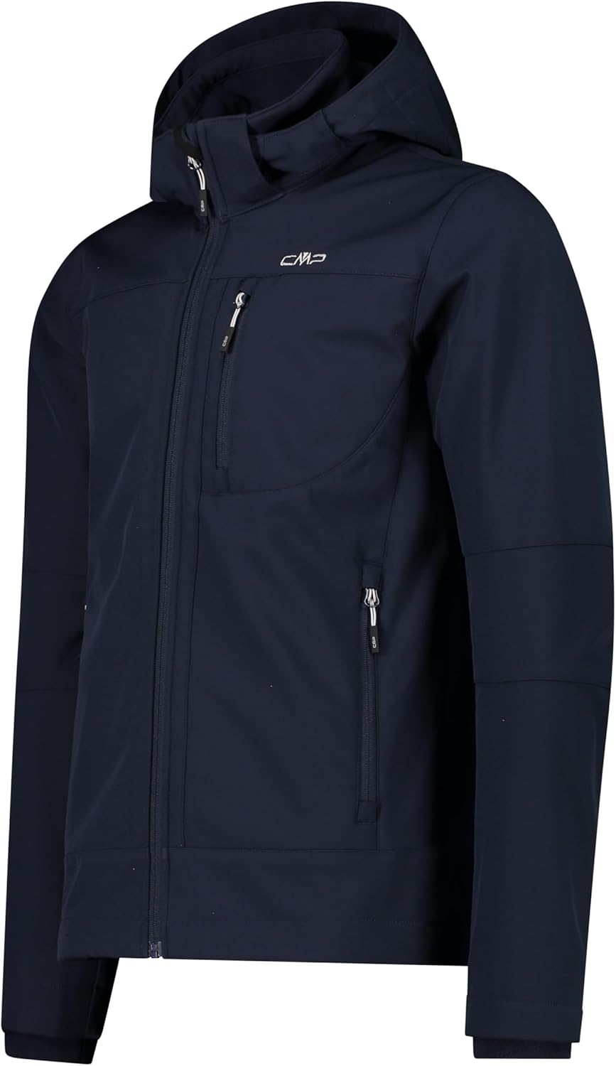 CMP Herren Herrenjacke mit Reissverschluss und Kapuze Softshelljacke 54 B.Blue-Ice, 54 B.Blue-Ice