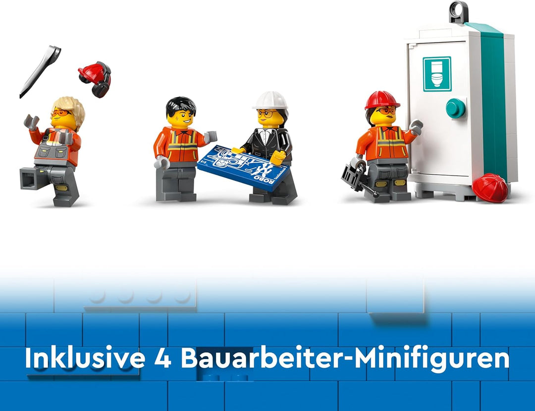 LEGO City Mobiler Baukran, Bauspielzeug für Jungen und Mädchen, Geschenk für kreative Kinder, ausfah
