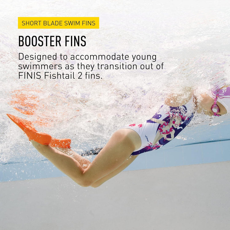 Finis Kinder Booster Swim Fin 11-1 Orange, 11-1 Orange