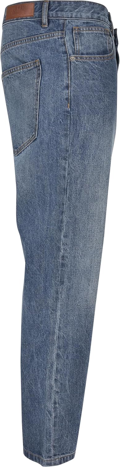 Urban Classics Herren Jeanshose Cropped Tapered Jeans, Regular Fit, verkürzten Länge, erhältlich in