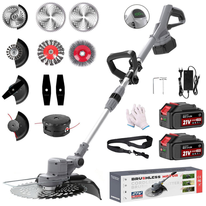 Akku Rasentrimmer für Makita Akkus,Kantenschneider Mit 2 X 21V 4.0Ah Akku Und Ladegerät,4-In-1 Akku
