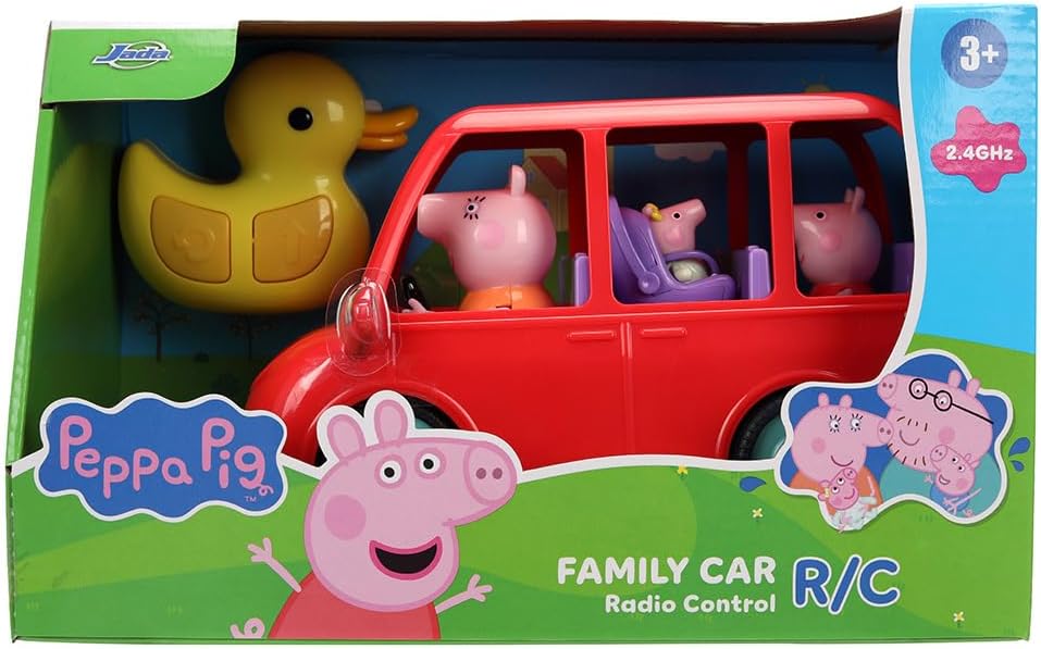 Jada Toys Peppa Pig RC Familienauto (17,5 cm) - ferngesteuertes Spielzeug-Auto für Kinder ab 3 Jahre