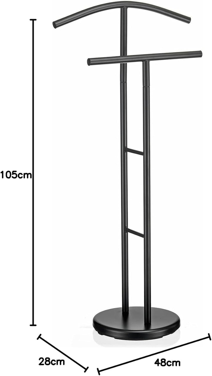 IDIMEX Herrendiener LAURENZ Garderobe Kleiderständer Garderobenständer Kleiderstange mit Hosenbügel,