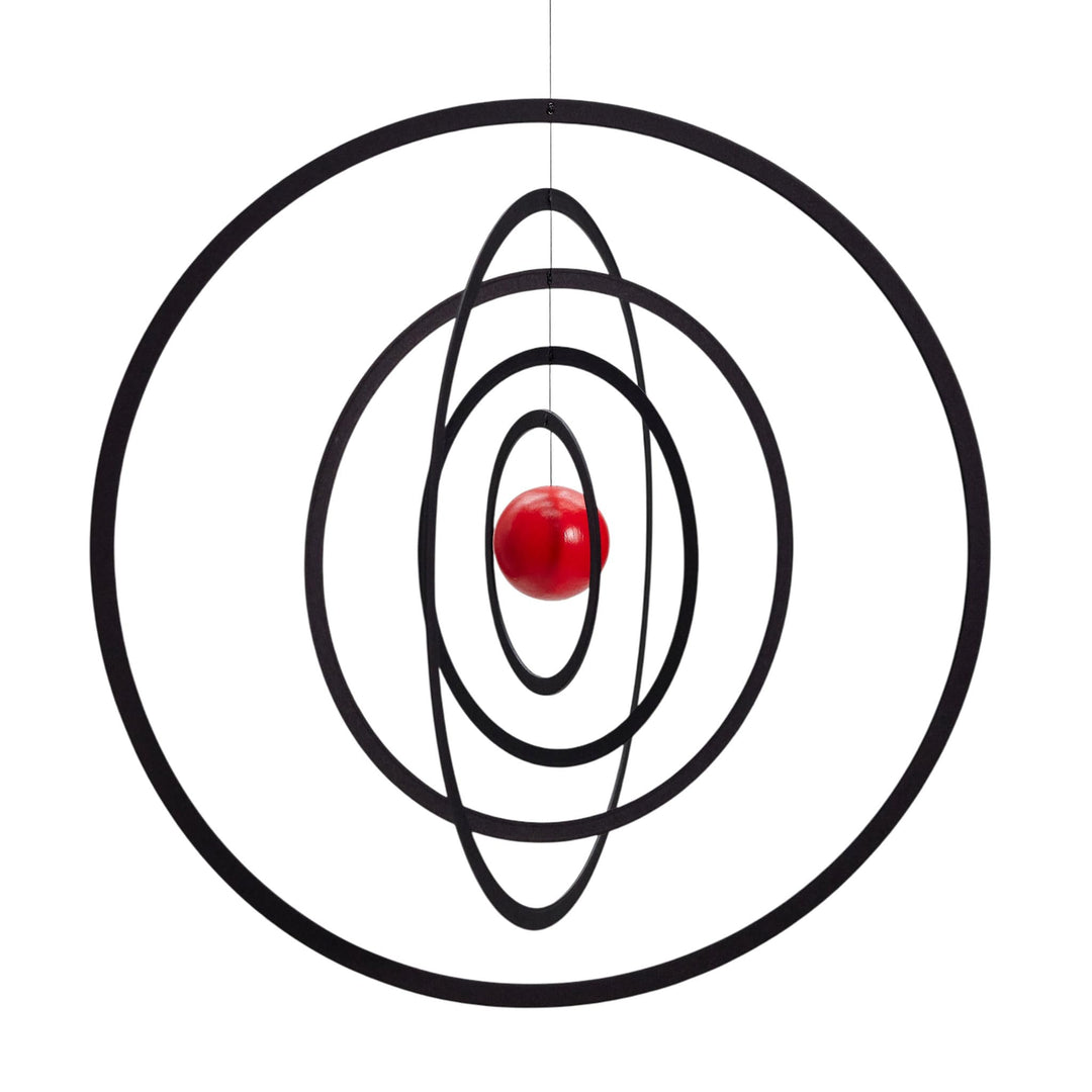 Flensted Mobiles Science Fiction red, black 24x24cm