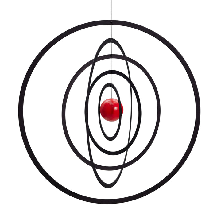 Flensted Mobiles Science Fiction red, black 24x24cm
