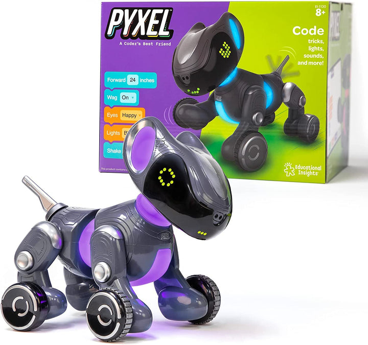 Learning Resources PYXEL, das programmierbare Haustier, Programmiersprachen Blockly u. Python, Mint-