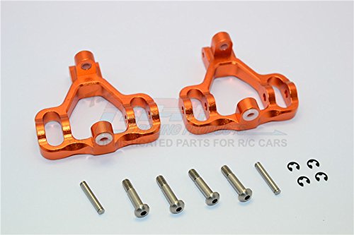 GPM Aluminium Front Or Rear C-Hub for HPI Savage 21 / X/XL / K4.6 / Flux - 1Pr Set Orange