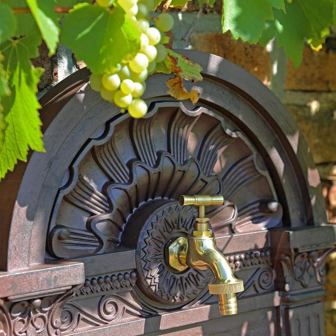 Standbrunnen WZS6 Wasserzapfstelle Wandbrunnen Design Antik für Garten Zapfstelle