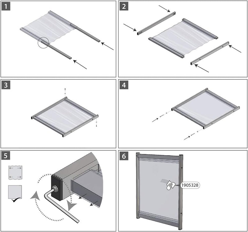 Nobo Schreibtisch-Trennwand, durchsichtige Schutztrennwand aus PVC-Folie, Hygieneschutz, Premium Plu