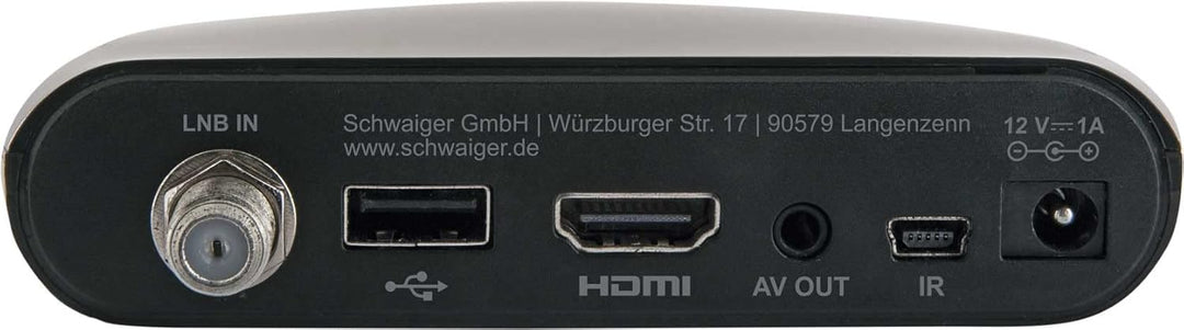 SCHWAIGER DSR400HD HD-SAT-Receiver, Schwarz