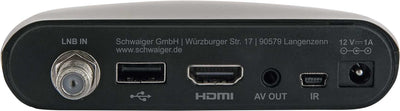 SCHWAIGER DSR400HD HD-SAT-Receiver, Schwarz