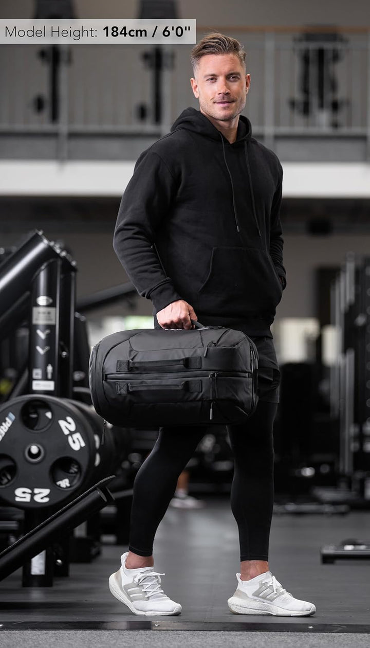 Fitgriff® Sporttasche mit Rucksackfunktion - Rucksack mit Schuhfach &amp; Laptopfach - für Herren und Da