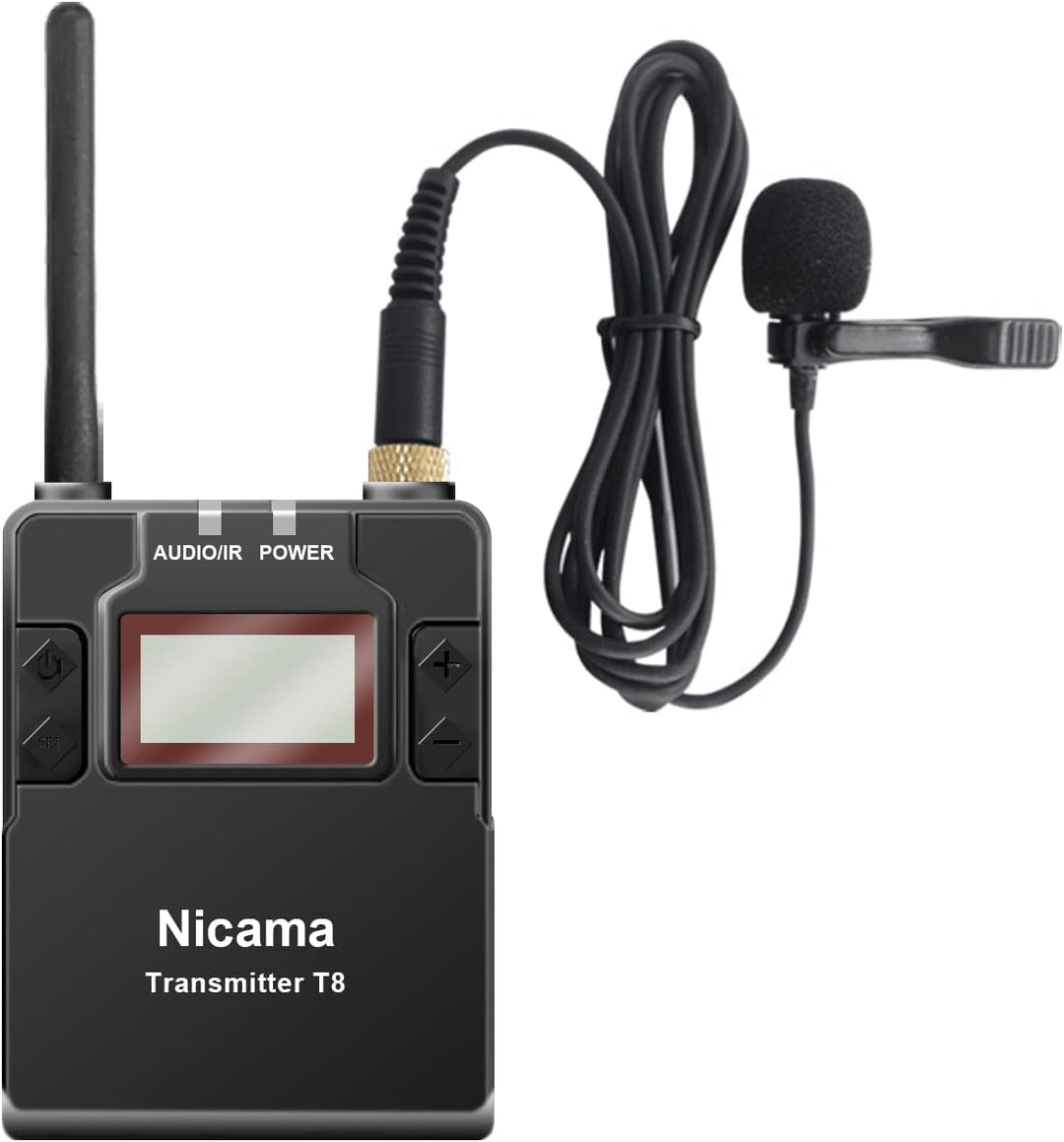 Nicama WLM8 UHF Kabelloses Lavalier Kabelloses Mikrofon für Canon DSLR Kamera Nikon Sony Camcorder (