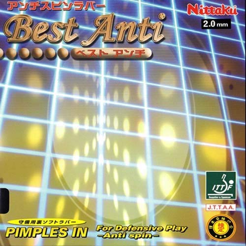 NITTAKU Belag Best Anti Farbe 1,3 mm, schwarz, Grösse 1,3 mm, schwarz