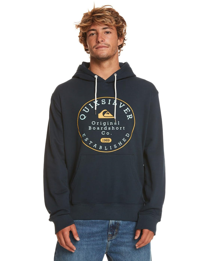 Quiksilver Herren Circle Trim Hood Sweatshirt (1er Pack) M Navy Blazer, M Navy Blazer