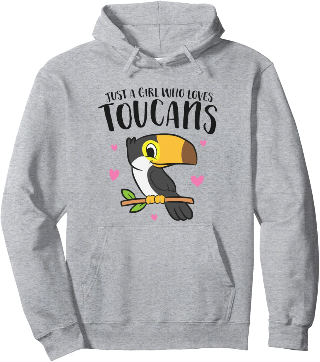 Nur ein Mädchen, das Tukane liebt Süsse Vögel lieben Tukan Pullover Hoodie