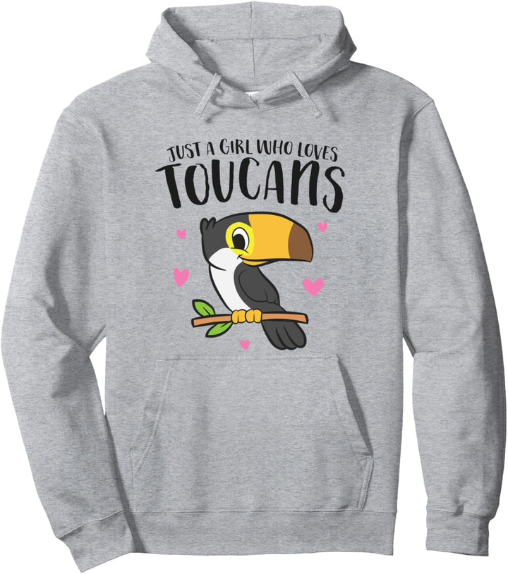 Nur ein Mädchen, das Tukane liebt Süsse Vögel lieben Tukan Pullover Hoodie