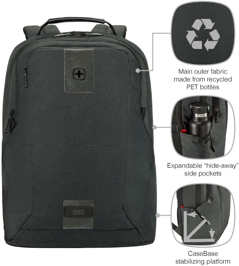 WENGER Laptop-Rucksack mit Tablet-Fach, Notebook bis 16 Zoll, Tablet bis 10 Zoll, Organizer, Damen H