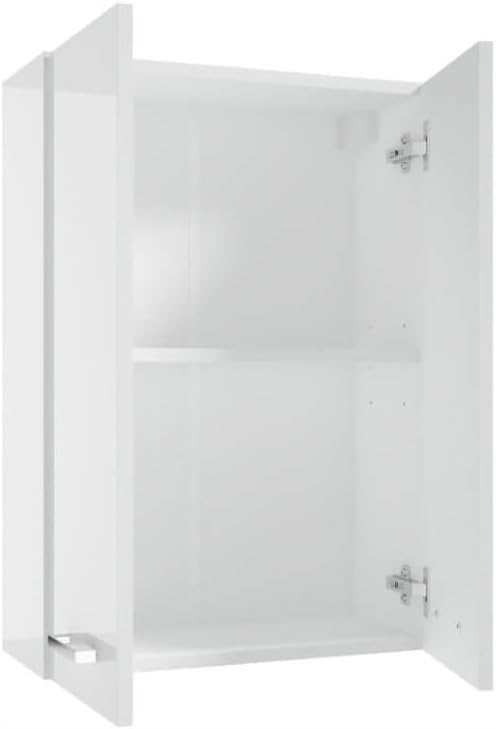 Deftrans Domodomo Badezimmer Wandschrank weiss glänzend MEA 71 x 50 cm, Badezimmer Hängeschrank, Sch