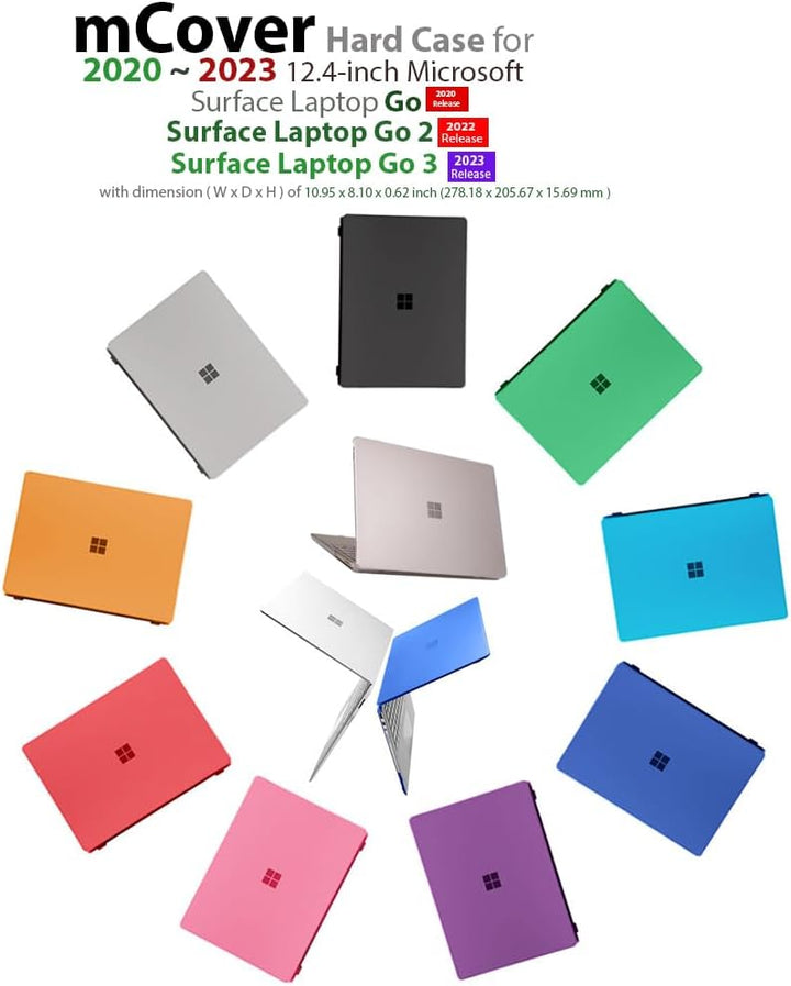 mCover Hartschalen-Schutzhülle für Microsoft Surface Laptop Go (31,5 cm / 12,5 Zoll), mit Touchscree