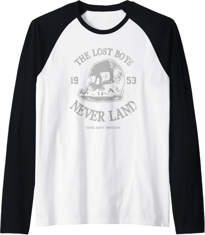 Disney Peter Pan The Lost Boys Never Land 1953 Skull Island Raglan