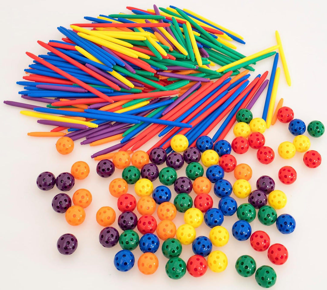 Betzold - Geometrie Steckbaukasten 330 Bauteile - Mathematik-Lehrmittel Grundschule Nocolor, Nocolor