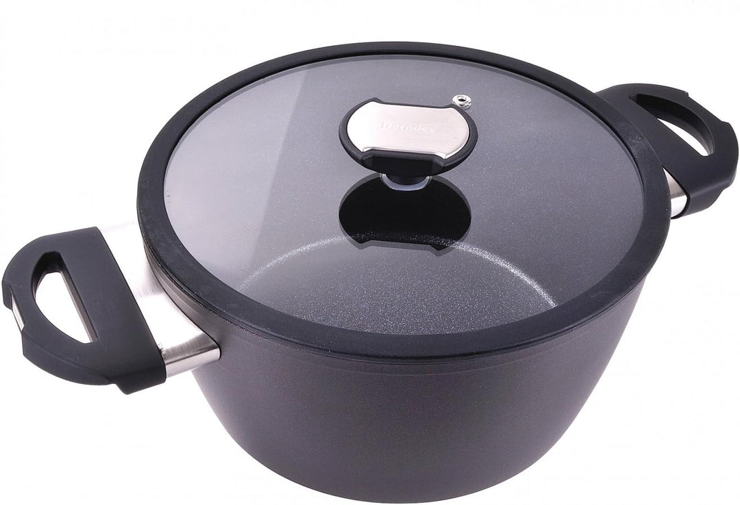 Berndes Balance Induction Kochtopf Enduro, 24 cm, Induktion, Topf extrem Kratzfest, Guss-Optik, allh