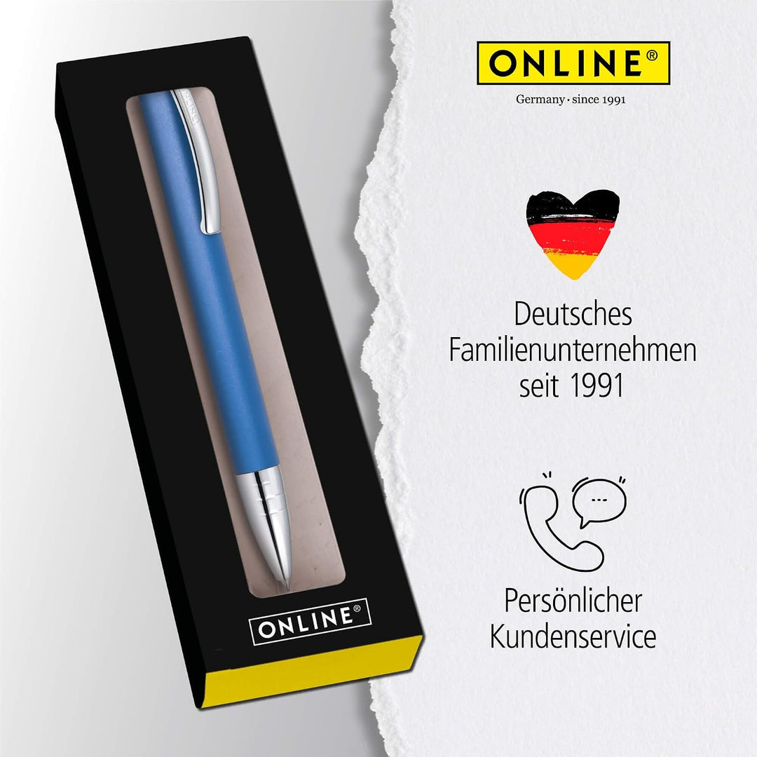 ONLINE Kugelschreiber Vision Blue I Drehkugelschreiber mit Standard Grossraummine in Strichstärke M,