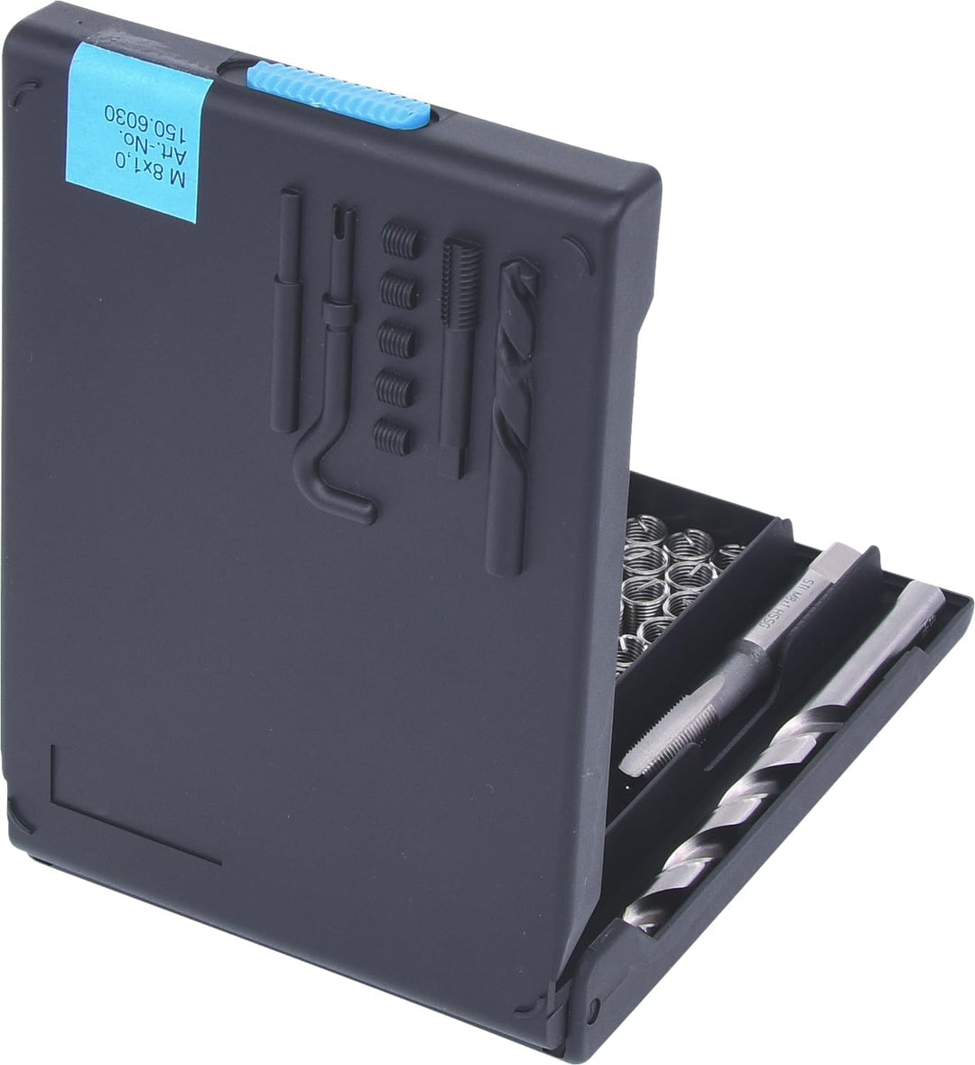 KS Tools 150.6030 Nirostahl Gewinde-Reparatur-Satz M8x1,0x11mm, 24-tlg.