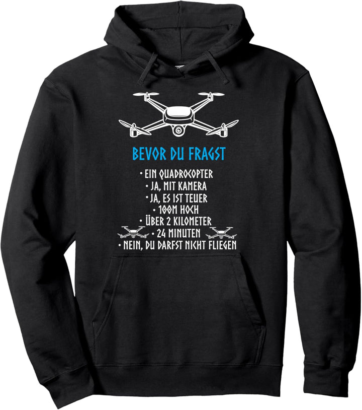 Drohne Design Pilot Modellbauer Quadrocopter Drohnenpilot Pullover Hoodie