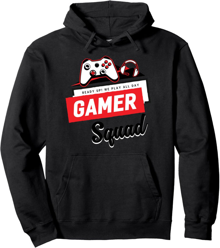 Videospiel-Controller-Headset Gaming Gaming Gamer Squad Pullover Hoodie