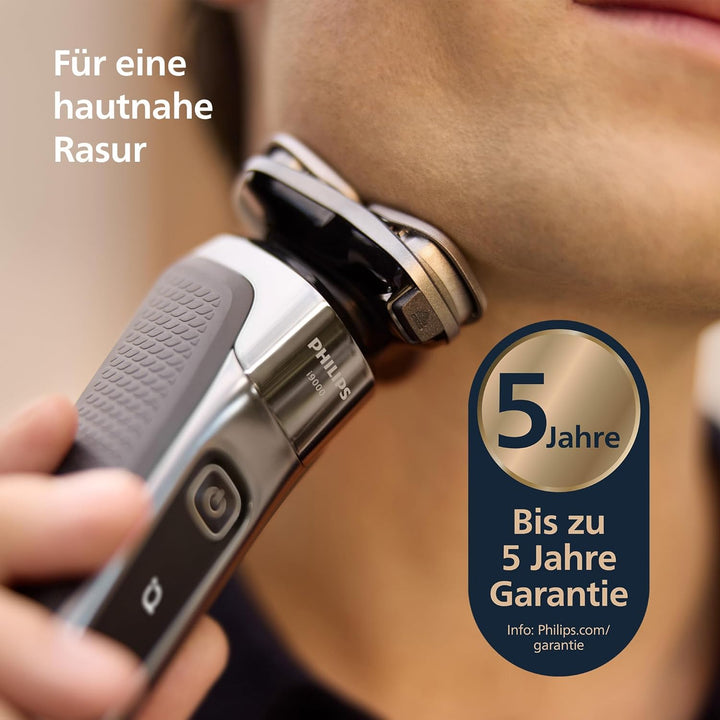 Philips Rasierer i9000, Elektrischer Nass-und Trockenrasierer für Männer mit integriertem Trimmer, d