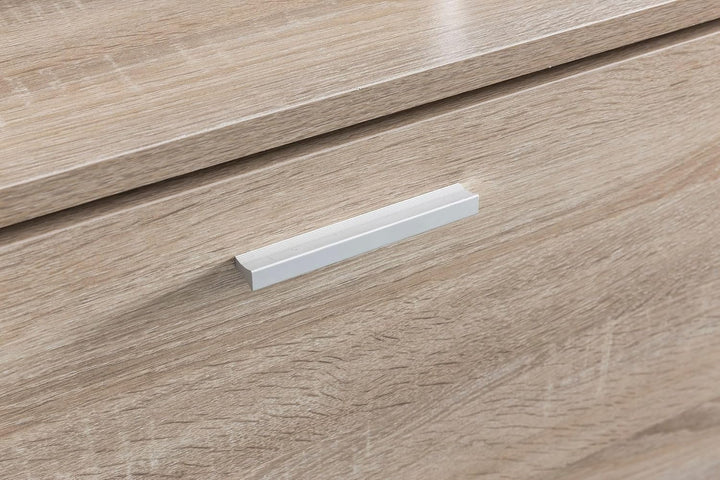 Wohnling Schuhkipper Split Modern 80 x 47 x 24 cm Holz Schuhregal Sonoma 1 Fach, Schuhkommode Flursc