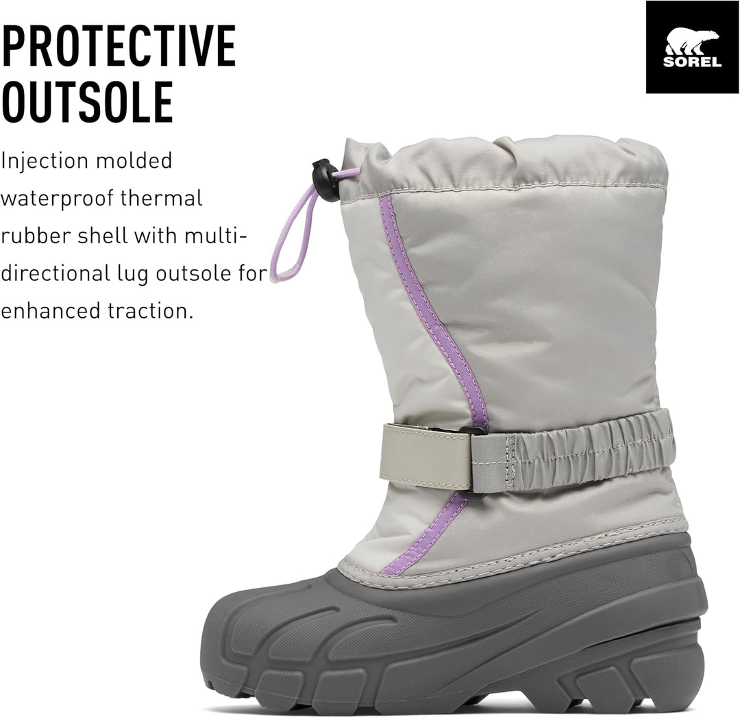 Sorel Unisex Kinder Childrens Flurry Boot Stiefel 30 EU Dove Euphoric Lilac, 30 EU Dove Euphoric Lil