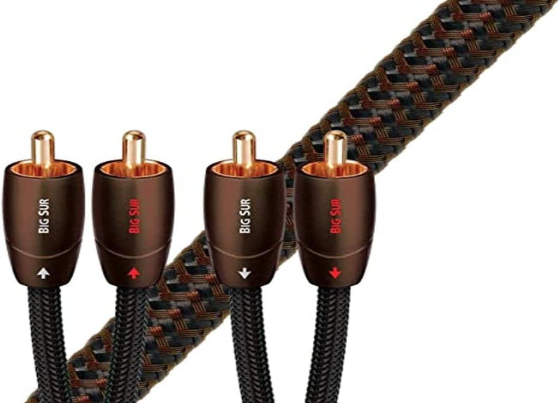 AudioQuest 1,5 m Big Sur RCA Audiokabel 1,5 m 2 x RCA Schwarz - Audiokabel (2 x RCA, 2 x RCA, Kupfer