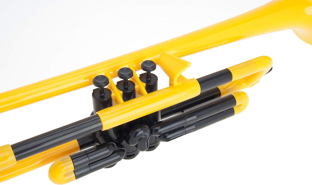 pTrumpet 700627 Trompete mit Tasche und Mundstück gelb, gelb